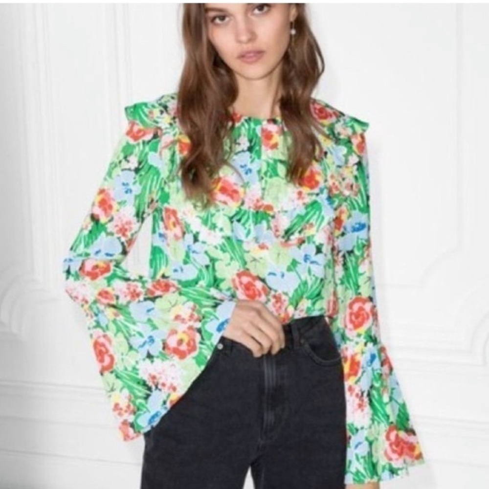 Paris Atelier & Other Stories Floral Top